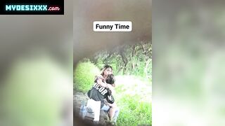 desi boy sucking her gf big boobs in outdoor