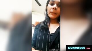 Hot teen girl showing boobs to her lover