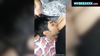 Young girl enjoying with boyfriend & getting fully wet