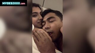 Desi guy suck her gf big boobs
