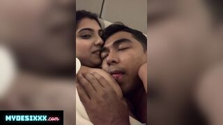 Desi guy suck her gf big boobs