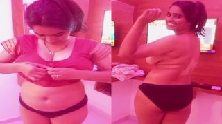 Chudai k liye pati k saamne kapde utaarti biwi