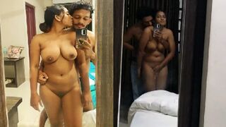 Sishe k saamne boyfriend k sath nangi hoke apni nude video banwaai mallu girl nai