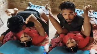 Taange uthaake jawan ladke chud rahi village bhabhi range hath pakdi gayi
