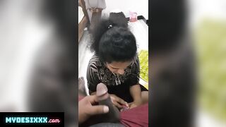 Beautiful maid giving long handjob & blowjob 3 hd videos merged