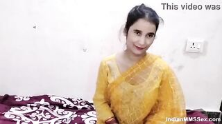 Indian maid in yellow dress stripping and hot sex hindi porn