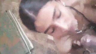 Young punjabi girl sucking dick and drinking cum