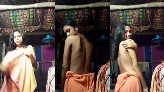 Village sexy girl nude stripping