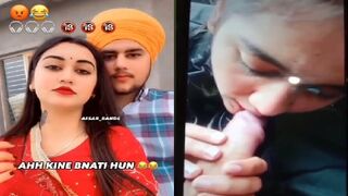 Beautiful punjabi tiktoker ka viral car blowjob video