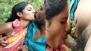 Village cute girlfriend ko jungel mai chusaya lund